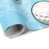Ultimative Golfparty Blau Geschenkpapier (Rolleneckpunkt)