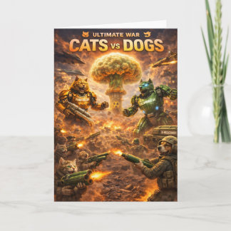 Ultimative Kriegs-Katzen gegen Hunde epischer Scie Karte