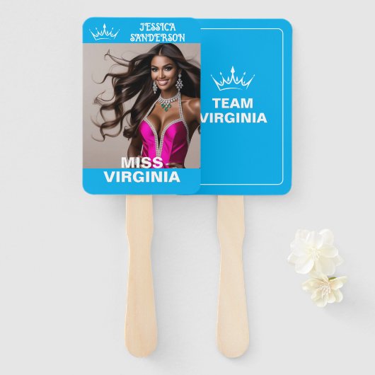Ultimative Kronen-Pageant-Waver | Set von Fächern Fächer (Vorne und Hinten)