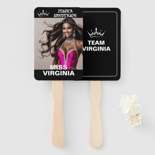 Ultimative Kronen-Pageant-Waver | Set von Fächern Fächer (Vorne und Hinten)