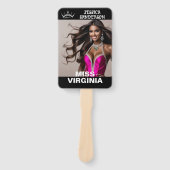 Ultimative Kronen-Pageant-Waver | Set von Fächern Fächer (Vorderseite)