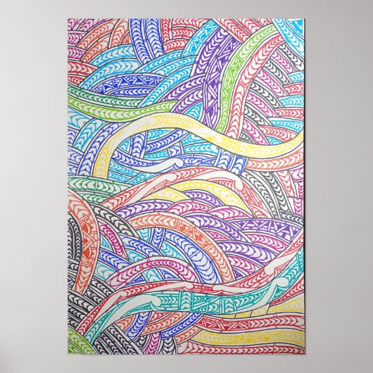 Ultimative Maori-Design-Landschaft Poster (Vorne)