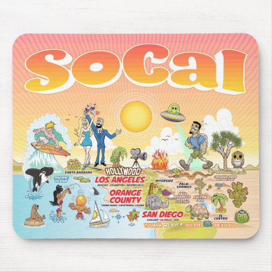 Ultimative SoCal-Mauspad Mousepad (Vorne)