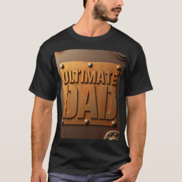 Ultimative Väter Metallische Platte Vater Geschenk T-Shirt