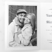 Ultimative Vintage Typografie Dreifach Gefaltete Einladung (Innen Erste Seite)