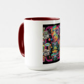 Ultimativer 90er Nostalgie Pop-Art-Collage Tasse (Vorderseite Links)