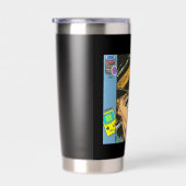 Ultimativer 90er Nostalgie Pop-Art-Collage Thermobecher (Rechts)