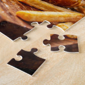 Ultimativer Cheeseburger mit allem Drum und Dran Puzzle (Seite)