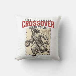Ultimativer Crossover Christlicher Basketball Vint Kissen