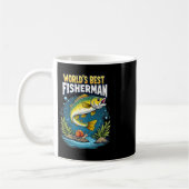 Ultimativer Fang - Bester Fischer der Welt Angelfa Kaffeetasse (Links)