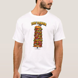 Ultimativer Riesenkäseburger-Turm Grafik T-Shirt