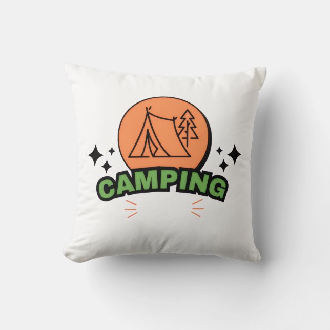 Ultimatives Camping-Abenteuer | Naturflucht & Outd Kissen (Vorderseite)