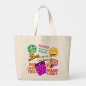 Ultimatives Ermutigungs-Collage Jumbo Stoffbeutel (Rückseite)