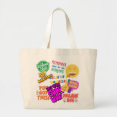 Ultimatives Ermutigungs-Collage Jumbo Stoffbeutel (Vorne)