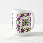 ultimatives Vintage-Muster Kaffeetasse (VorderseiteRechts)