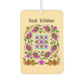 ultimatives Vintages Muster Autolufterfrischer (Vorderseite)