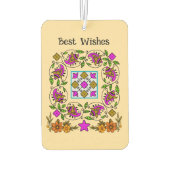 ultimatives Vintages Muster Autolufterfrischer (Rückseite)