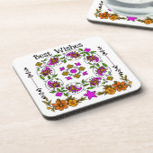 ultimatives Vintages Muster Getränkeuntersetzer (Linke Seite)