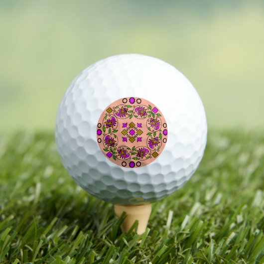 ultimatives Vintages Muster Golfball (Insitu T-Shirt)