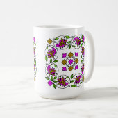 ultimatives Vintages Muster Kaffeetasse (VorderseiteRechts)