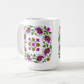 ultimatives Vintages Muster Kaffeetasse (Vorderseite Links)