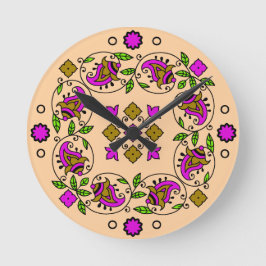 ultimatives Vintages Muster Runde Wanduhr