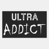 Ultra Addict Rechteckiger Aufkleber (Vorderseite)