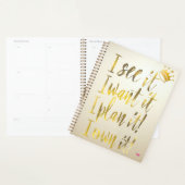  Ultra Chic Gold & Pearl Ivory Motivational Luxe Planer (Anzeige)