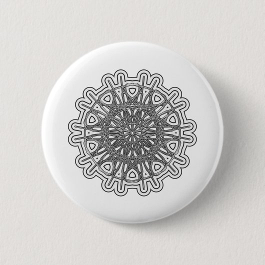 Ultra Cooles Mandala Design #1 Button (Vorderseite)
