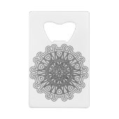 Ultra Cooles Mandala Design #1 Geldbeutel Flaschenöffner (Rückseite)