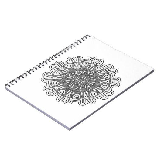 Ultra Cooles Mandala Design #1 Notizblock (Linke Seite)