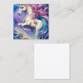Ultra-Detailinfektion Niedlich Whimsical Märchen U Quadratische Visitenkarte (Vorne/Hinten)