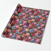 Ultra-detaillierte exquisite gemischte Blumen Geschenkpapier (Ungerollt)