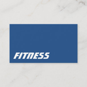Ultra-Dick Blue Gray Fitness Sport Business Card Visitenkarte
