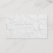Ultra Dick Brush Script Wall Brick Business Card Visitenkarte (Rückseite)