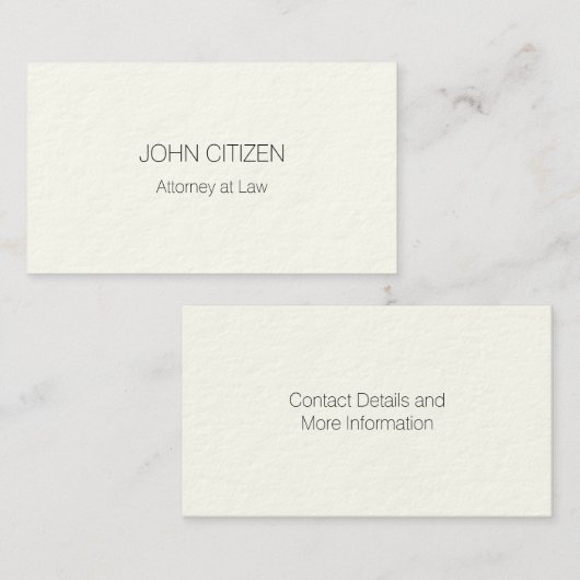 Ultra-Dick Premium-Beruflich-Creme Visitenkarte (Vorne/Hinten)