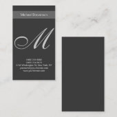 Ultra-Dick Premium Paper Monogram Business Card Visitenkarte (Vorne/Hinten)