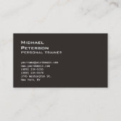 Ultra-Dick Trend Gray Fitness Sportkarte Visitenkarte (Rückseite)