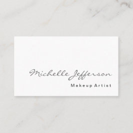 Ultra-dick White Makeup Artist Business Card Visitenkarte