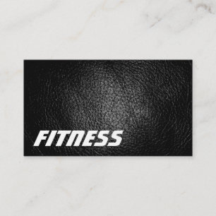 Ultra-Dicke Ledereffekt Fitness Visitenkarte