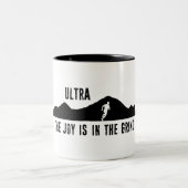 Ultra, die Freude ist in der Windenergie Zweifarbige Tasse (Mittel)