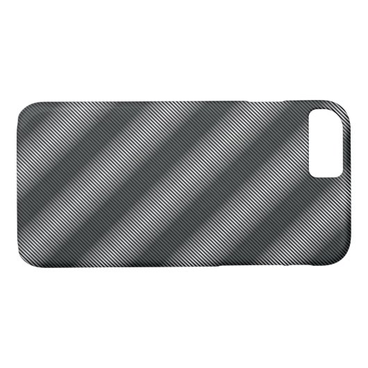 Ultra dünne schwarz-weiße Gradationslinien Case-Mate iPhone Hülle (Rückseite (Horizontal))