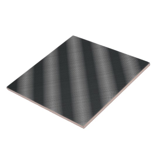 Ultra dünne schwarz-weiße Gradationslinien Fliese (Seite)