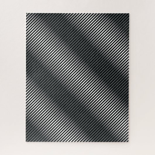 Ultra dünne schwarz-weiße Gradationslinien Puzzle (Vertikal)