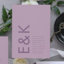 Ultra Dusty Rose Lila Modernes, feines, großes Mon