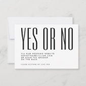 Ultra einfache, moderne QR CODE-Website für Hochze RSVP Karte (Vorderseite)