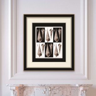 Ultra eleganter Vintage-Art-Deco-Poster mit Meeres Poster