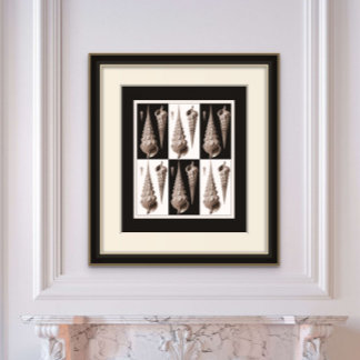 Ultra eleganter Vintage-Art-Deco-Poster mit Meeres Poster