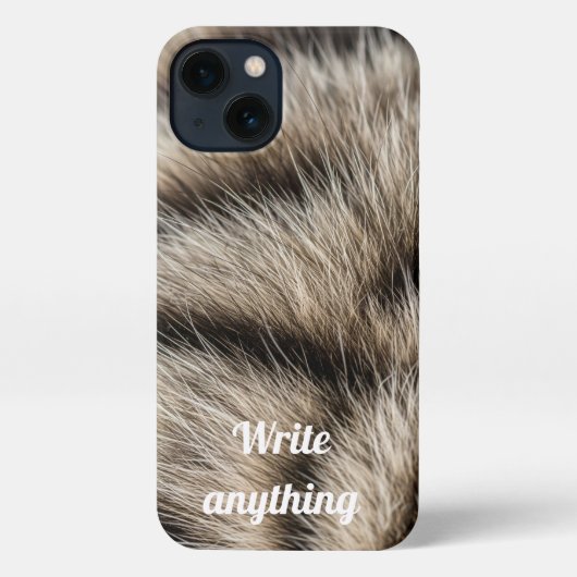 Ultra Fuzzy Cat Texture Phone Case - Cosy Core iPhone Hülle (Rückseite)