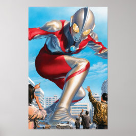 Ultra Giant Hero Man Anime Poster